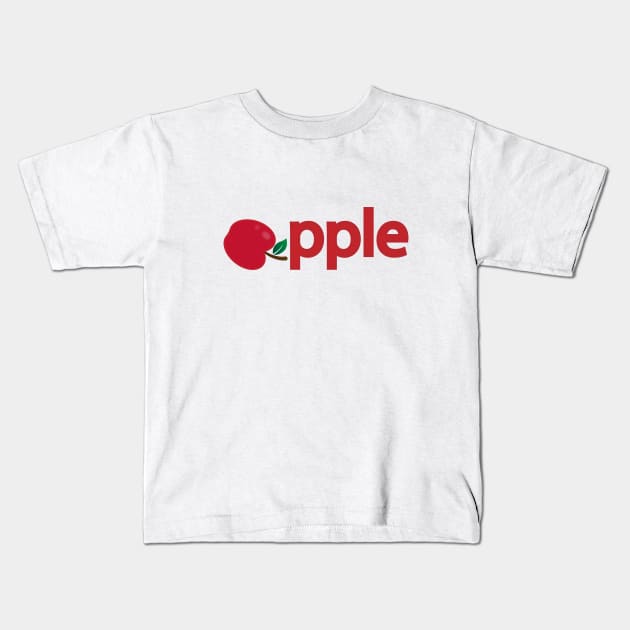 Apple creative design Kids T-Shirt by DinaShalash